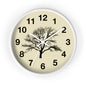 Elegant Tree Silhouette Wall Clock, Home Decor, Nature Lover Gift, Rustic Wall Art, Black and White Clock, Classic Timepiece