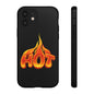 Stylish Phone Case, Hot Flames Design, Gift for Teens, Trendy Accessory, Protective Cover, Unique Phone Case