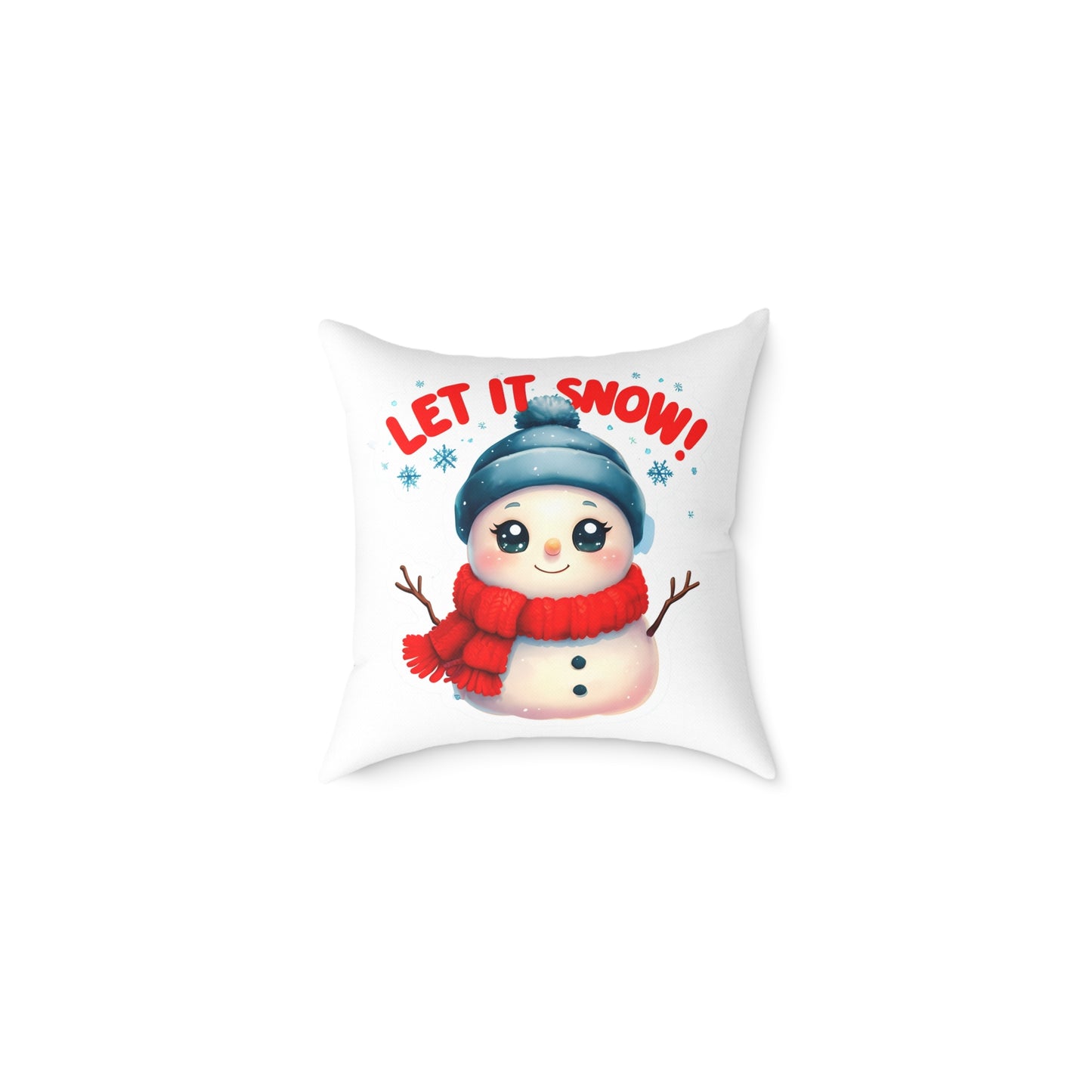 Let It Snow Snowman Pillow
