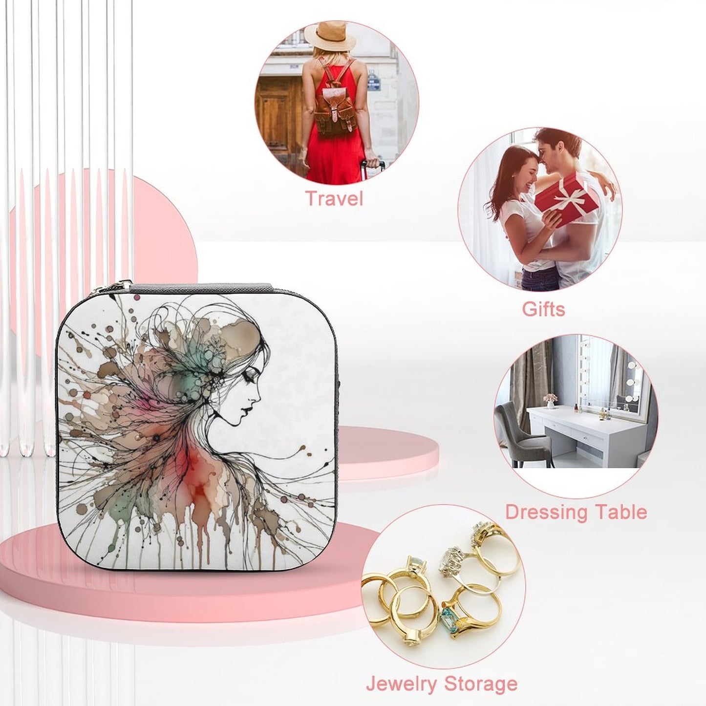 Portable Stackers Jewellery Box Girl