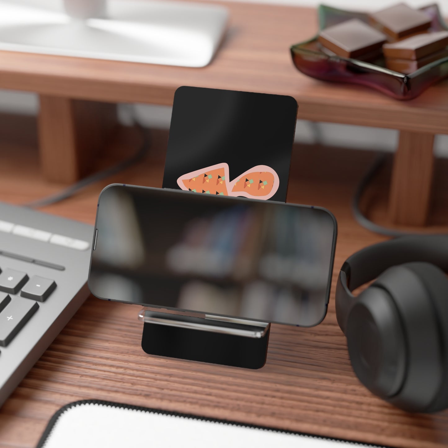 Stylish Mobile Display Stand for Smartphones, Desk Organizer, Modern Tech Accessory, Phone Holder, Gift for Tech Lovers