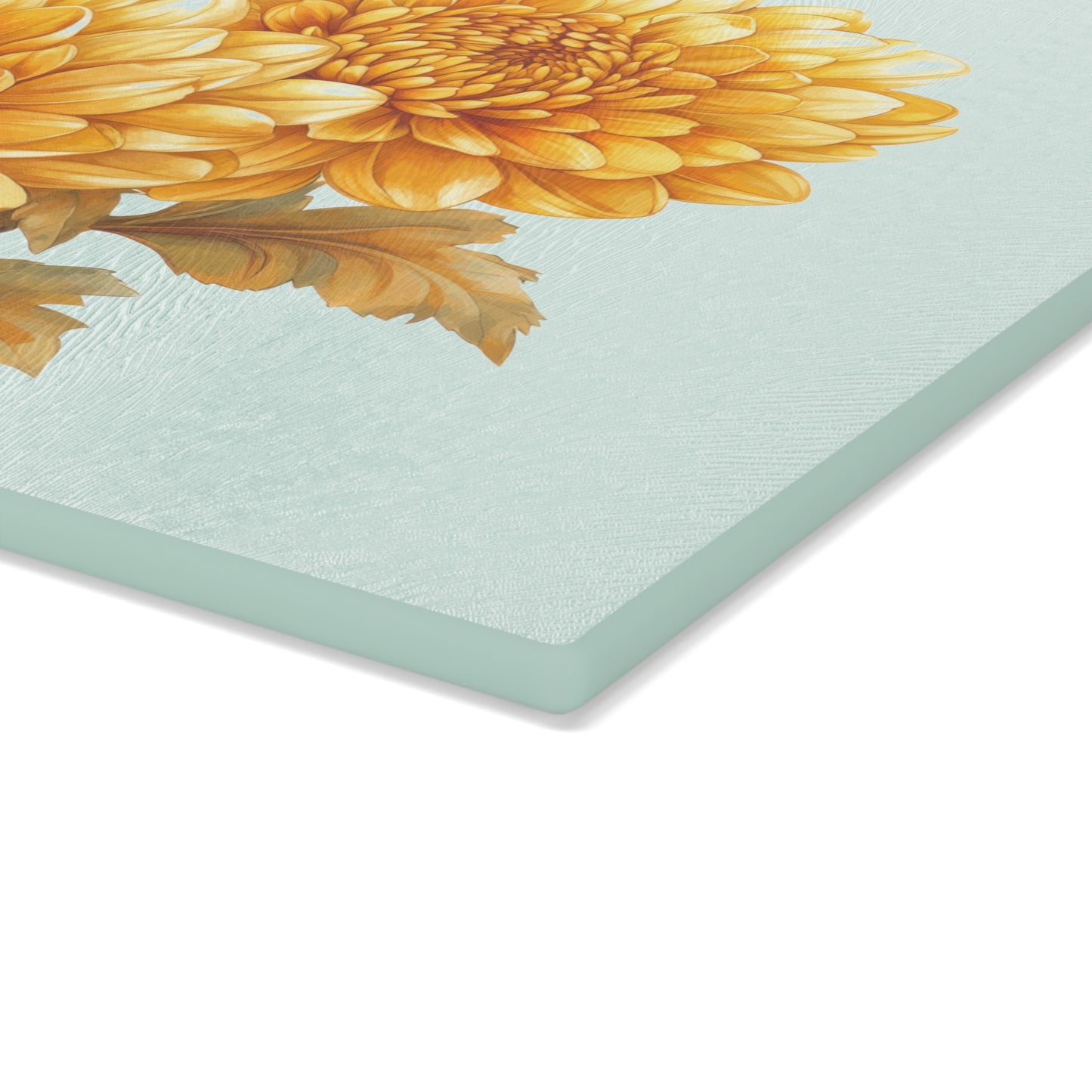 Floral Glass Cutting Board, Elegant Kitchen Decor, Gift for Chefs, Floral Home Accent, Cooking Accessory, Spring Decor