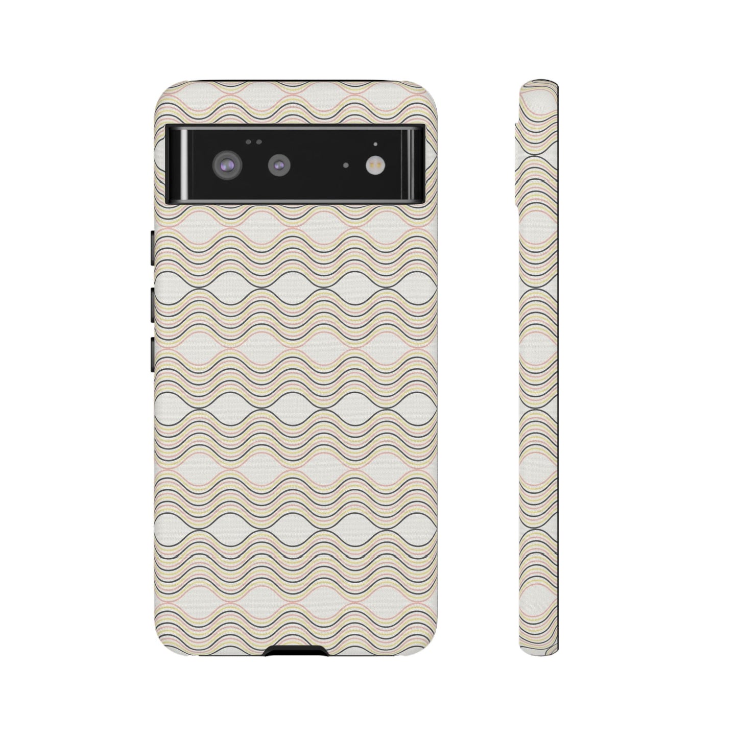 Stylish Phone Case for Tough Protection, Wavy Design, Chic Accessory, Gift for Her, Trendy Tech, Holiday Gift Idea