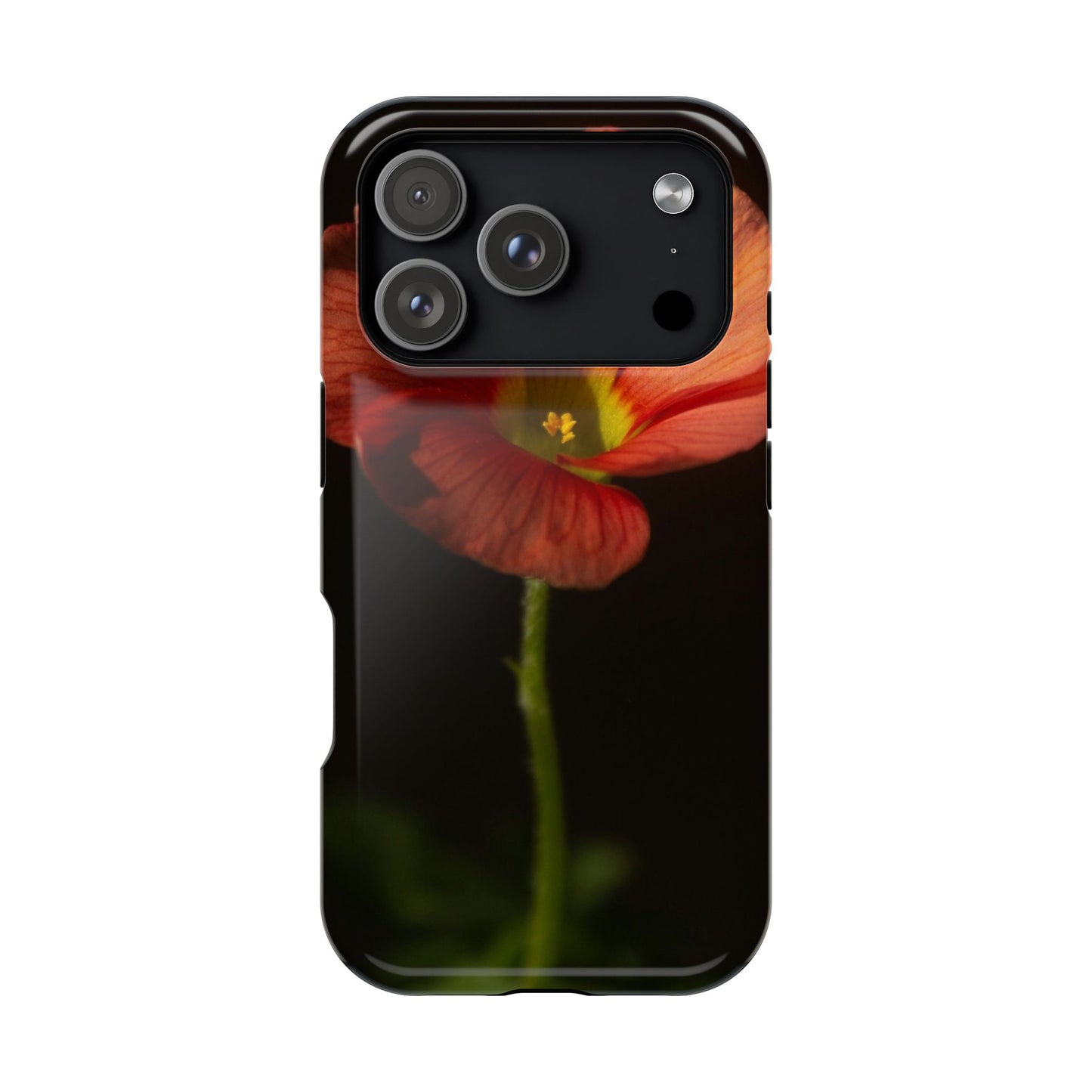 Poppy Bloom Magnetic Impact Phone Case — Slim Protective Floral Design