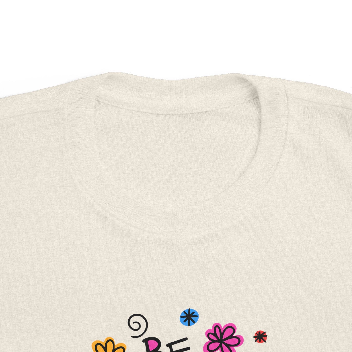 Whimsical Toddler Tee - 'Be Kind' Design, Cute Kids' Shirt, Floral Graphic Tee, Toddler Gift, Inspirational Apparel