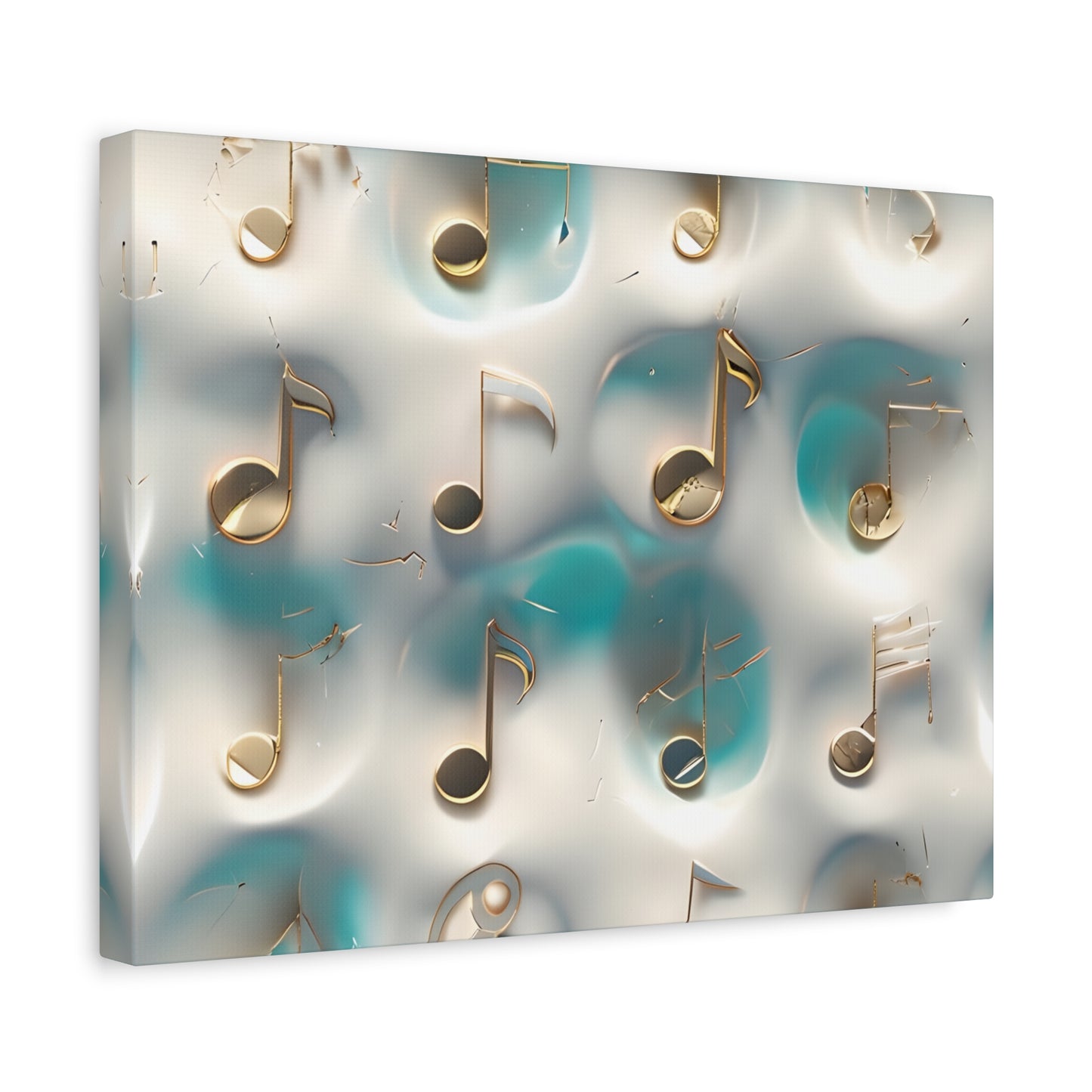 Musical Notes Wall Art Canvas, Elegant Home Decor, Perfect for Musicians, Music Lovers, Gifts for Music Teachers, Unique Art Piece