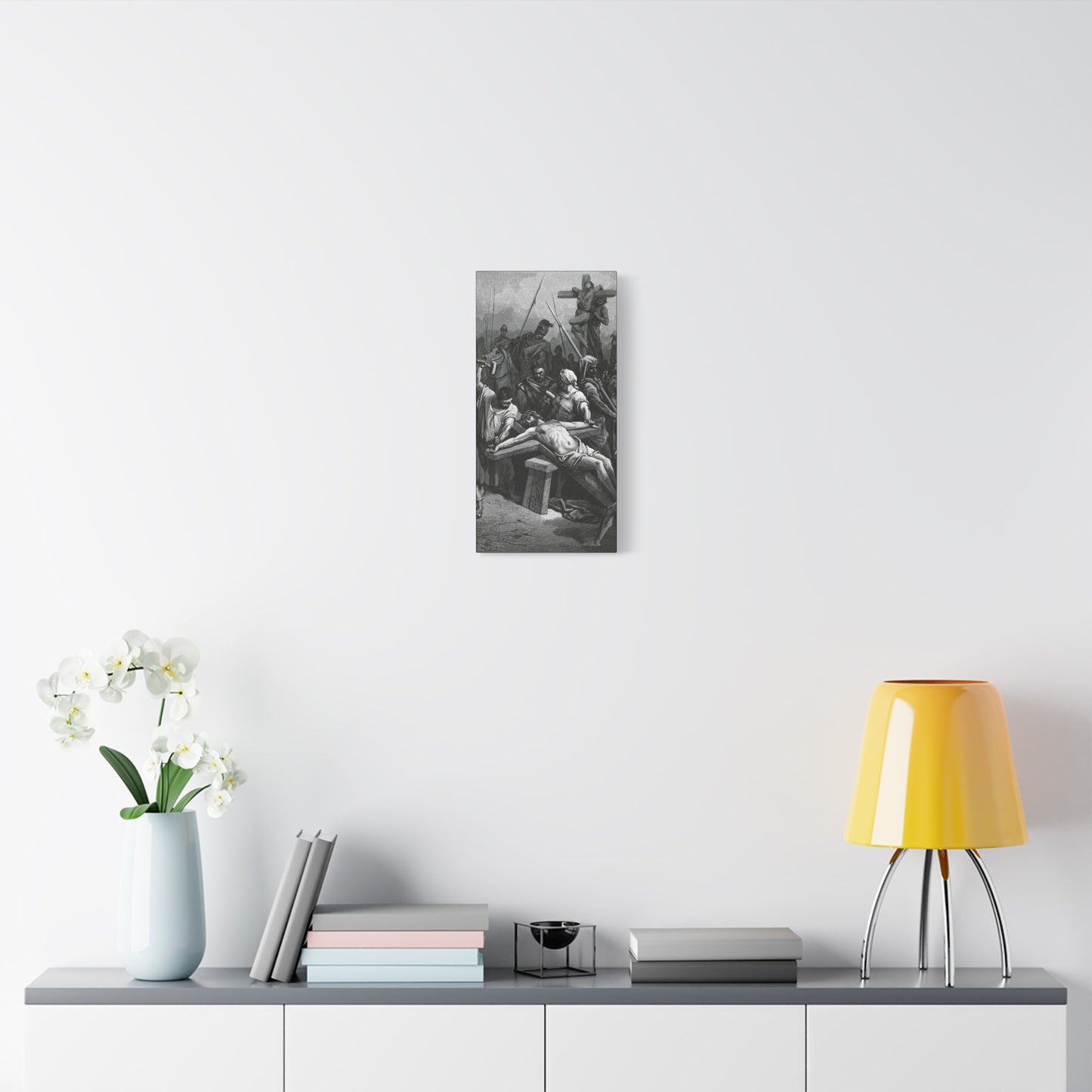 Crucifixion Art Matte Canvas Print – Stretched Religious Wall Decor