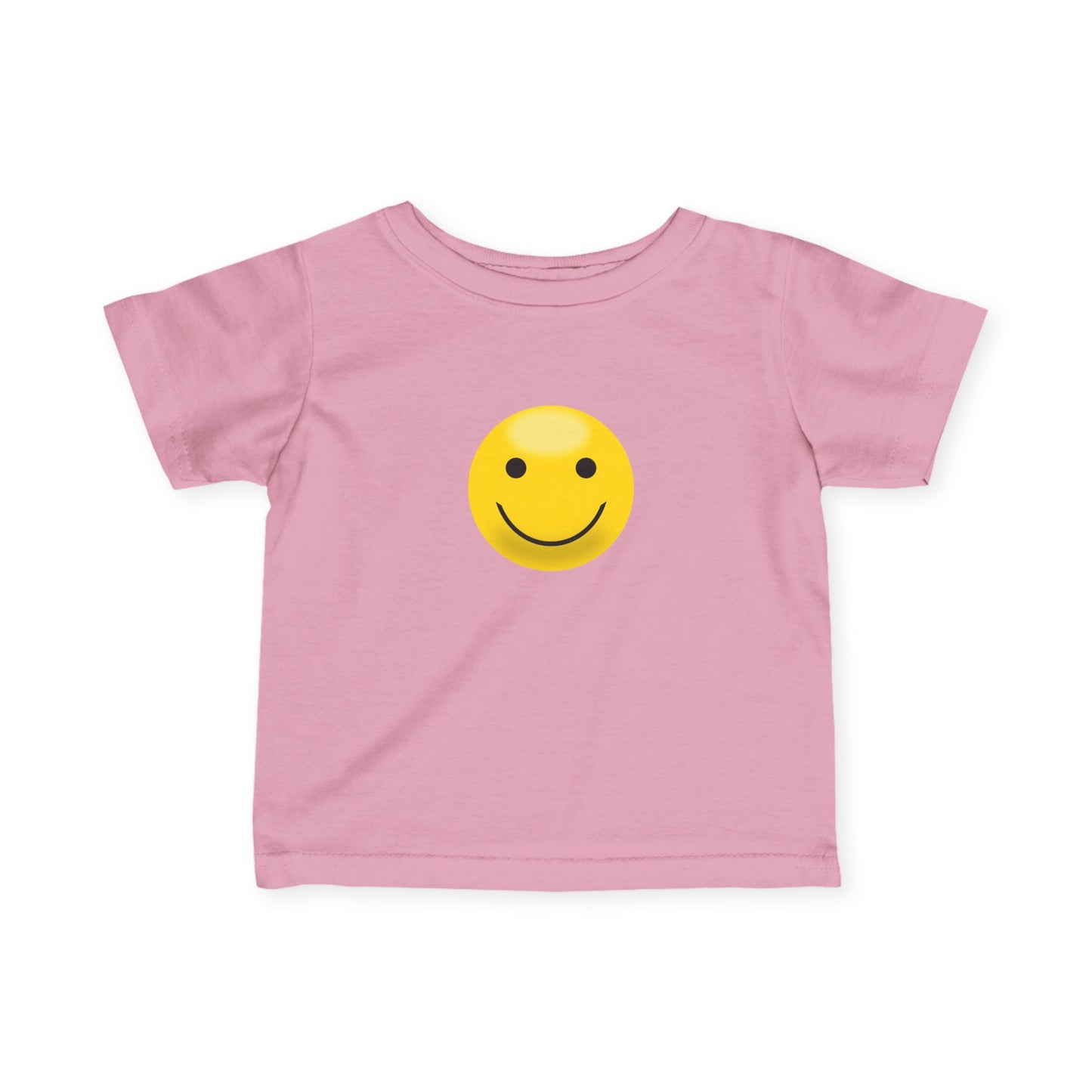 Cute Infant T-Shirt with Smiley Face, Baby Tee, Toddler Clothing, Personalized Gift, Cute Baby Outfit, Summer Wear