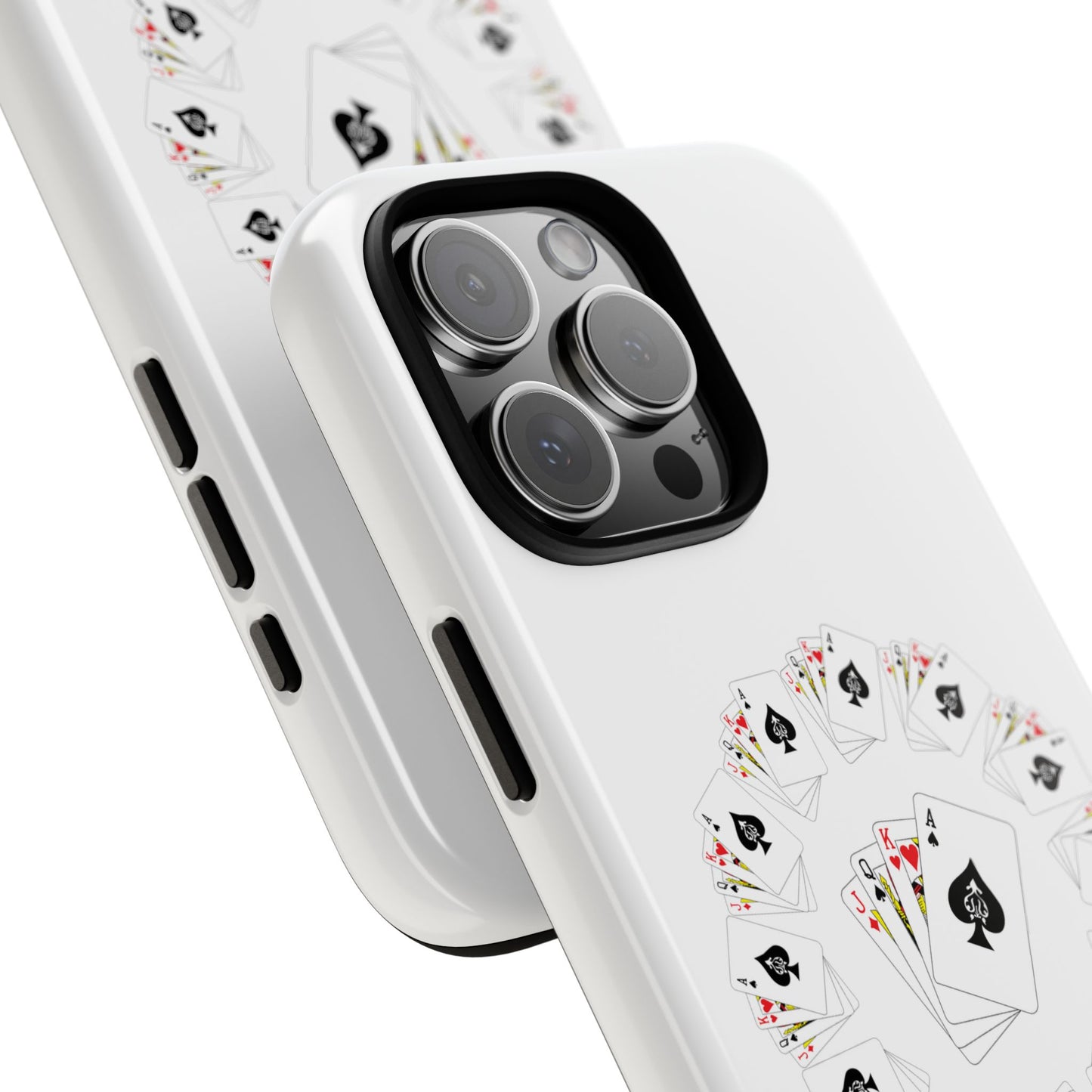 Tough Cases Phone Case, Floral Playing Cards Design, Cute Gift for Gamers, Unique Accessories for Friends, Fun Party Favor