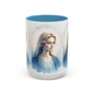 Serene Virgin Mary Accent Coffee Mug