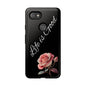 Floral Phone Case - Life is Good, Tough Phone Cover, Gift for Her, Rose Design, Personalized Phone Accessory, Stylish Tech Protector