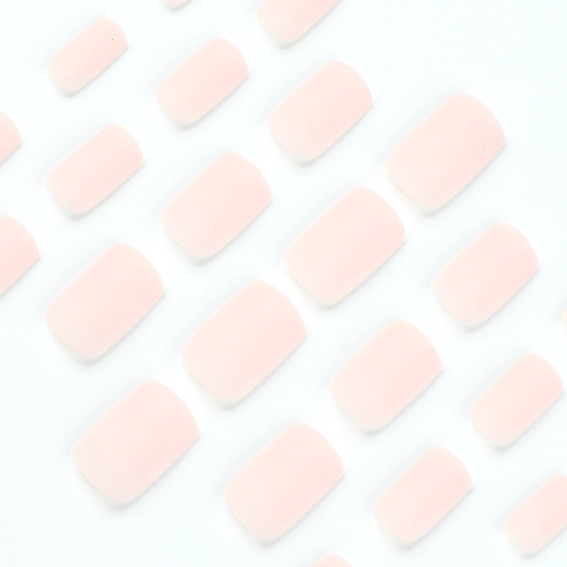 Press on nails wholesale solid color matte rectangular nail Press on nails piece Finished product Press on nails – Image 3