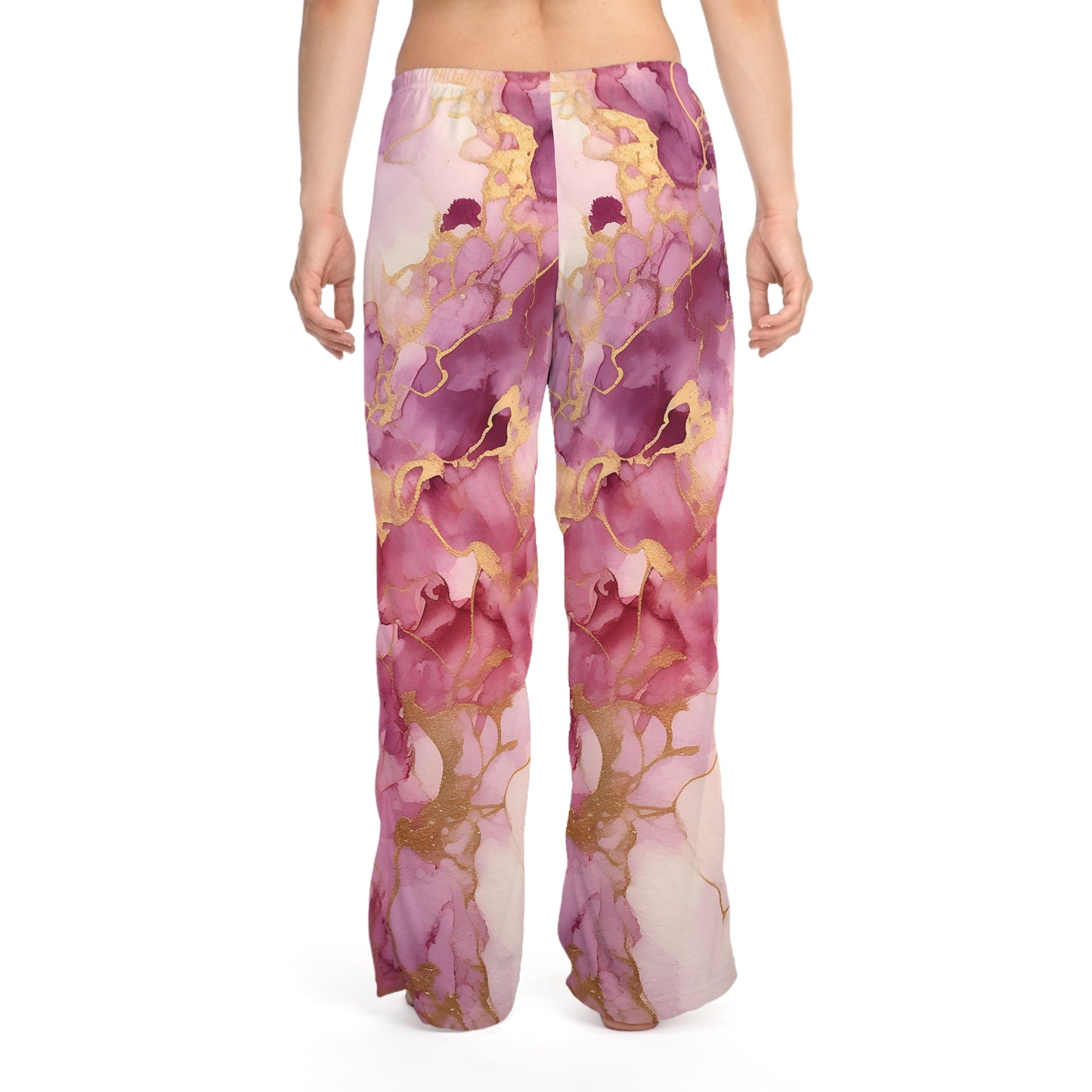 Elegant Floral Women's Pajama Pants, Cozy Loungewear, Relaxation, Sleepwear,