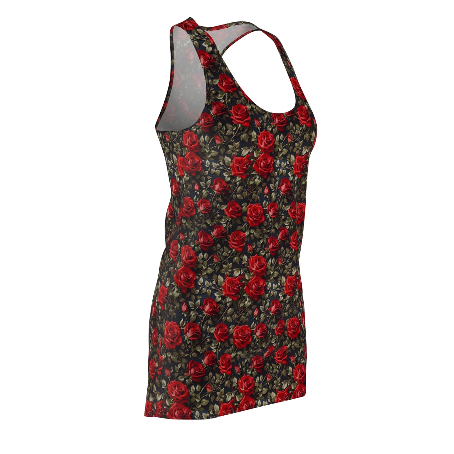 Elegant Floral Racerback Dress - Perfect for Summer, Beach Days, Weddings, Garden Parties, and Casual Outings