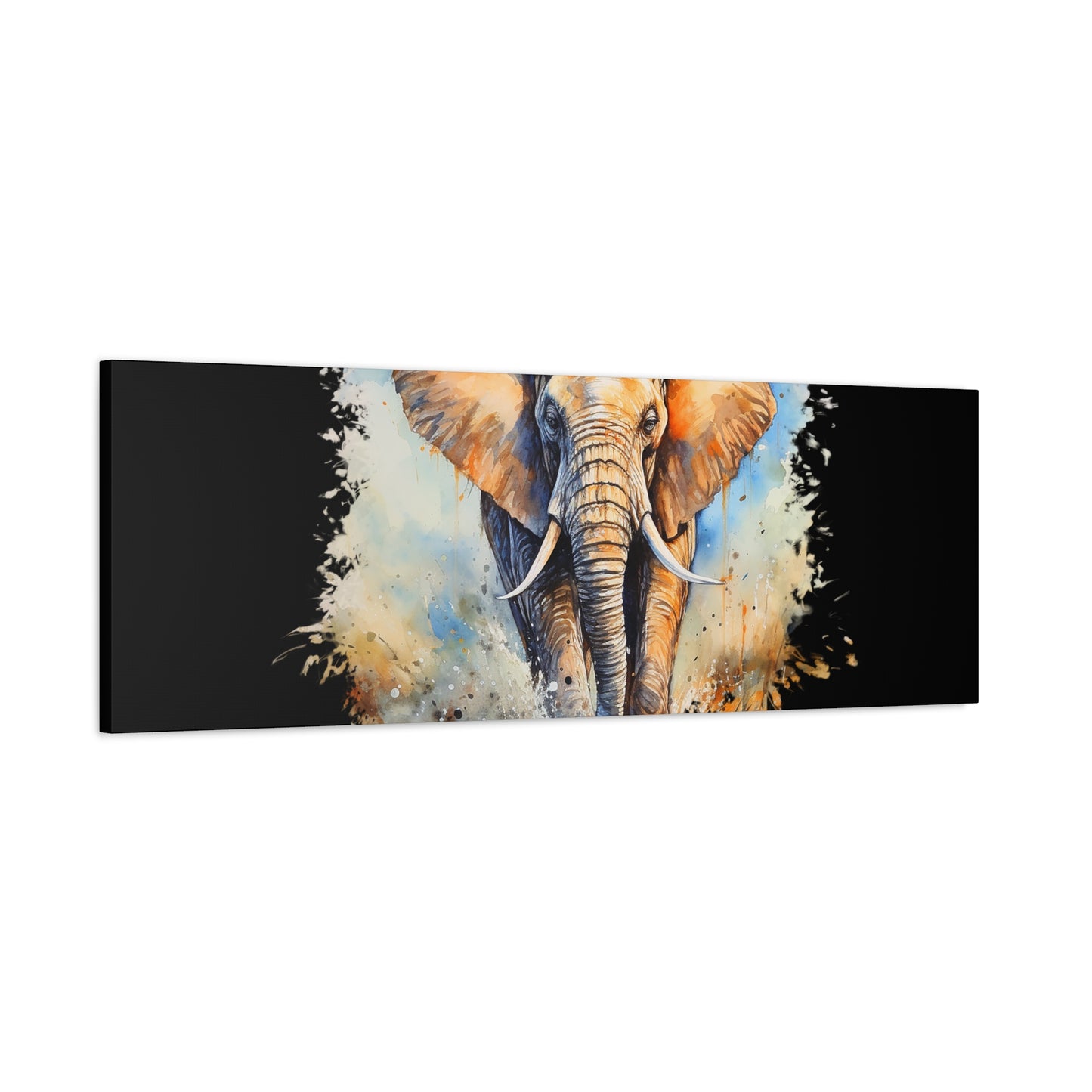 Matte Canvas, Stretched, 1.25" - Elephant