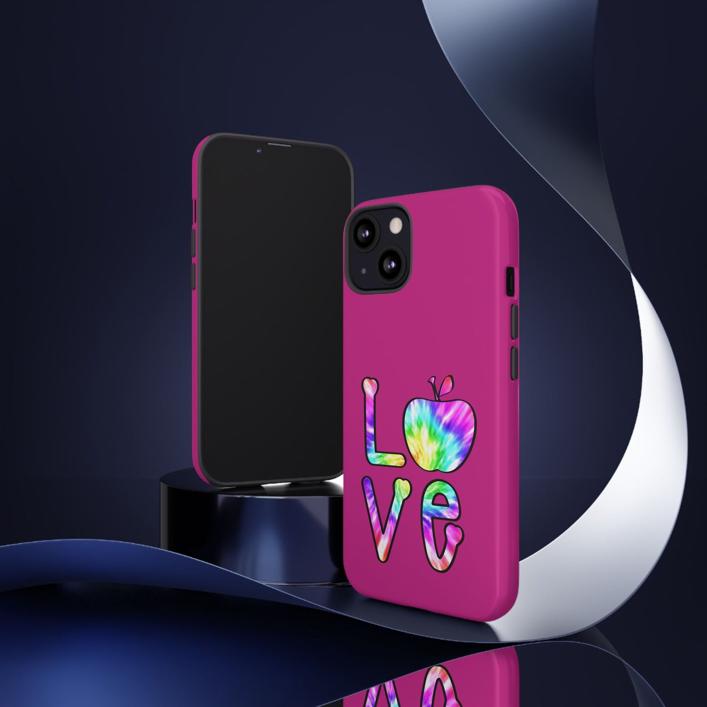 Colorful Love Phone Case, Tough Cases for iPhone, Cute Phone Accessory, Gift for Her, Summer Vibe Phone Cover