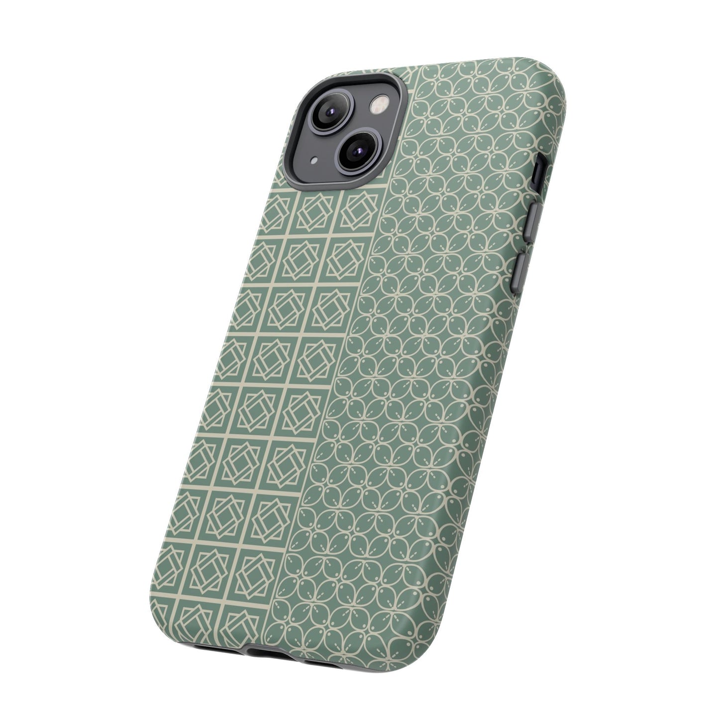 Stylish Phone Case with Geometric Patterns, Tough Cases, Durable Cell Phone Cover, Trendy Smartphone Accessory, Functional Gift Idea