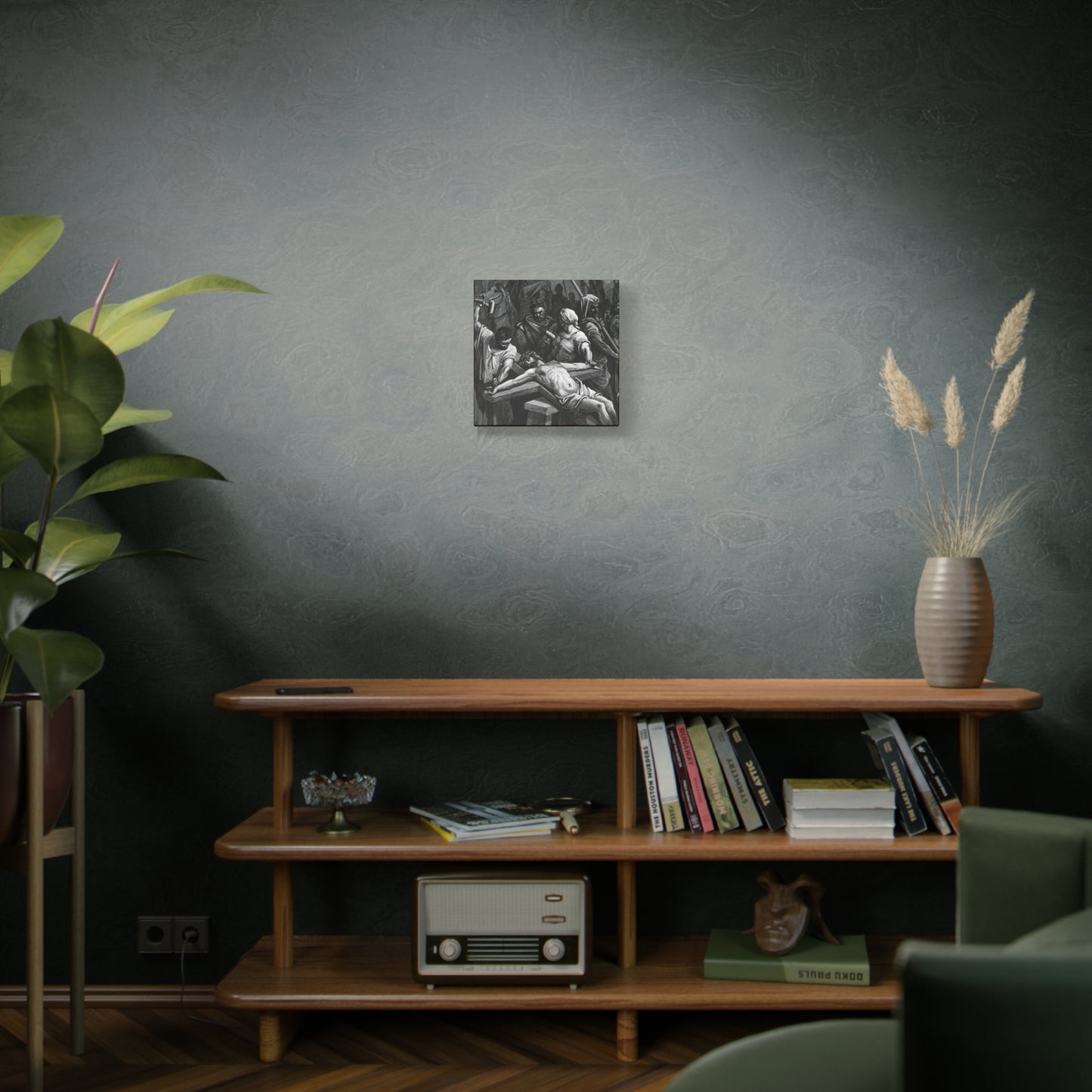 Crucifixion Art Matte Canvas Print – Stretched Religious Wall Decor