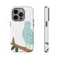 Birdsong Phone Case — Cute Blue Bird on Branch Protective Case