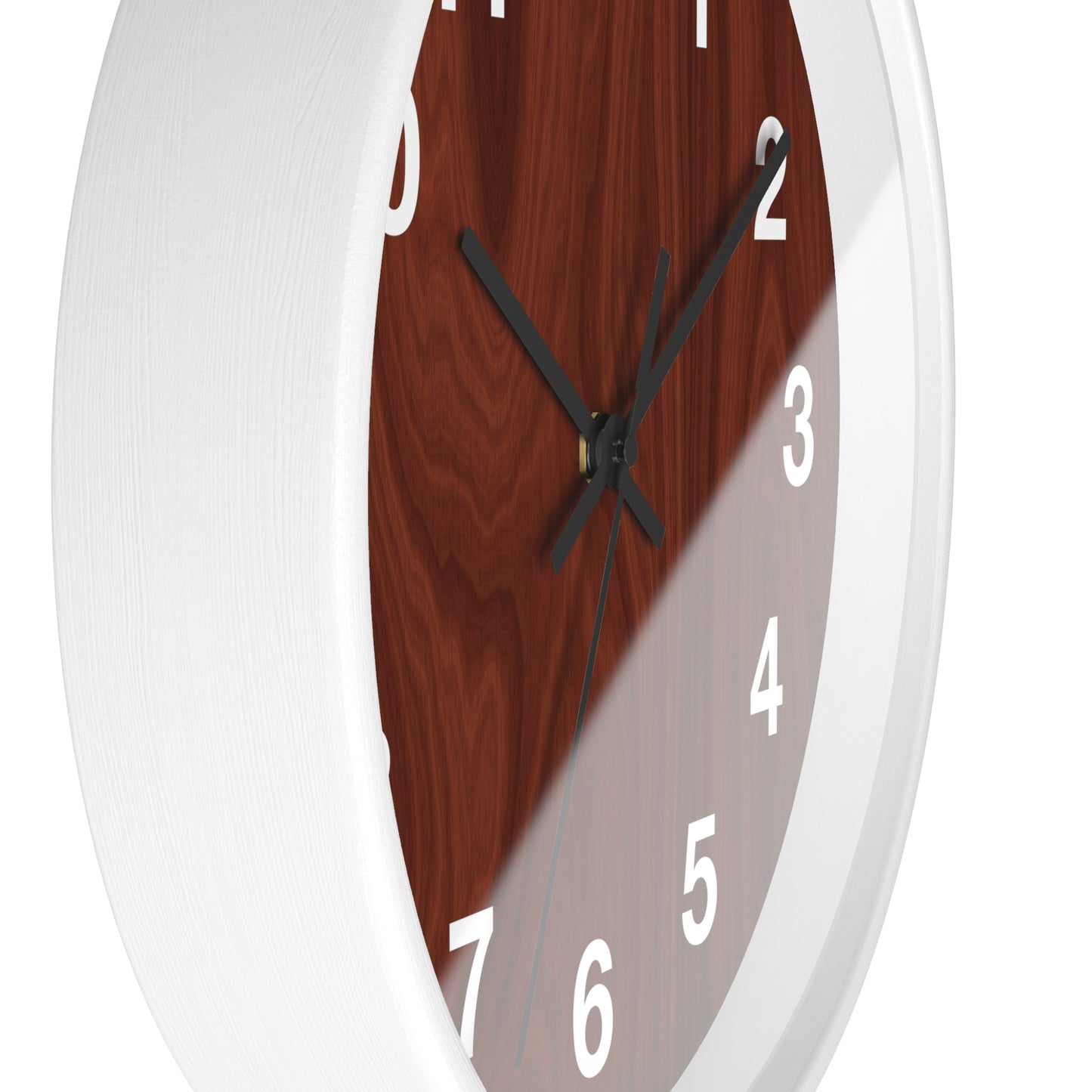 Natural Wood Wall Clock, Rustic Home Decor, Boho Style Clock, Modern Design, Gift for Housewarming, Office Clock