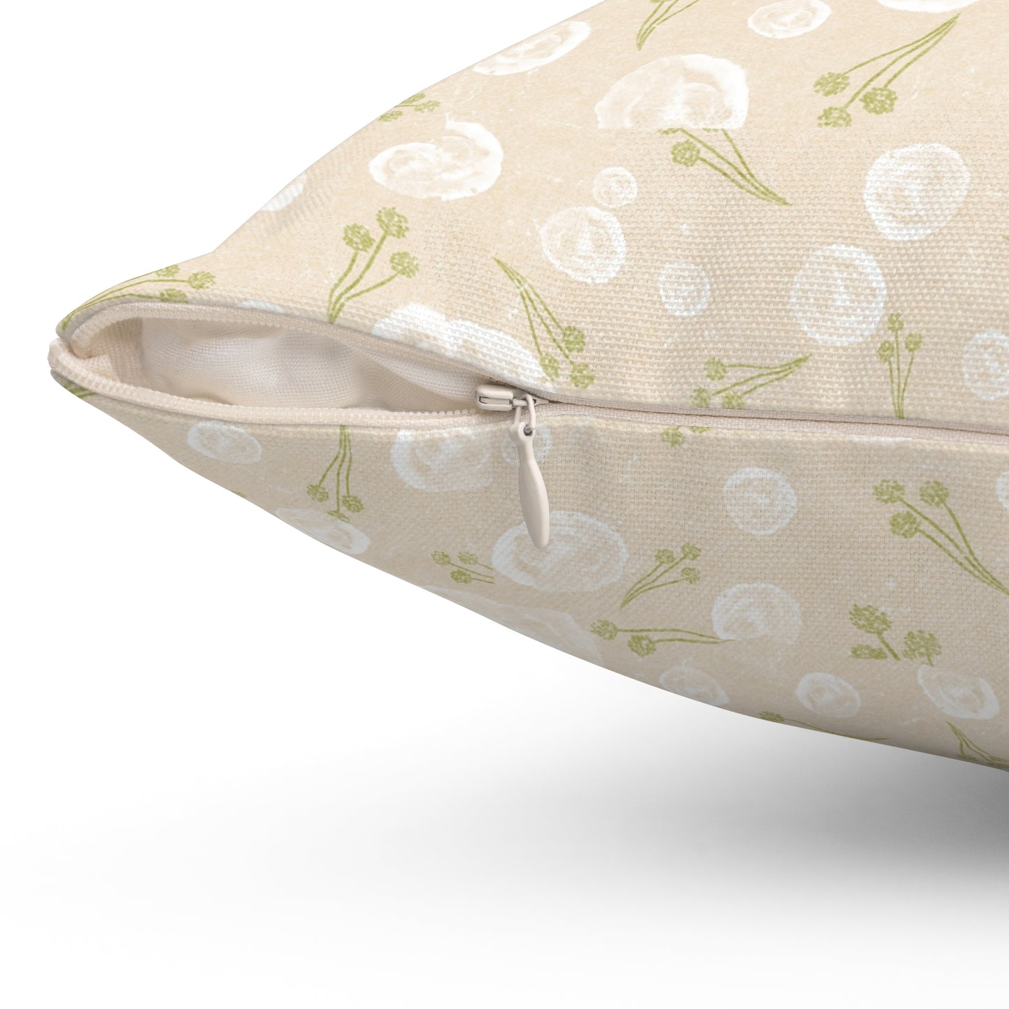 Soft Floral Square Pillow for Home Decor, Cozy Cushion, Gift Idea for Housewarming, Wedding, or Mother's Day, Decorative Throw Pillow