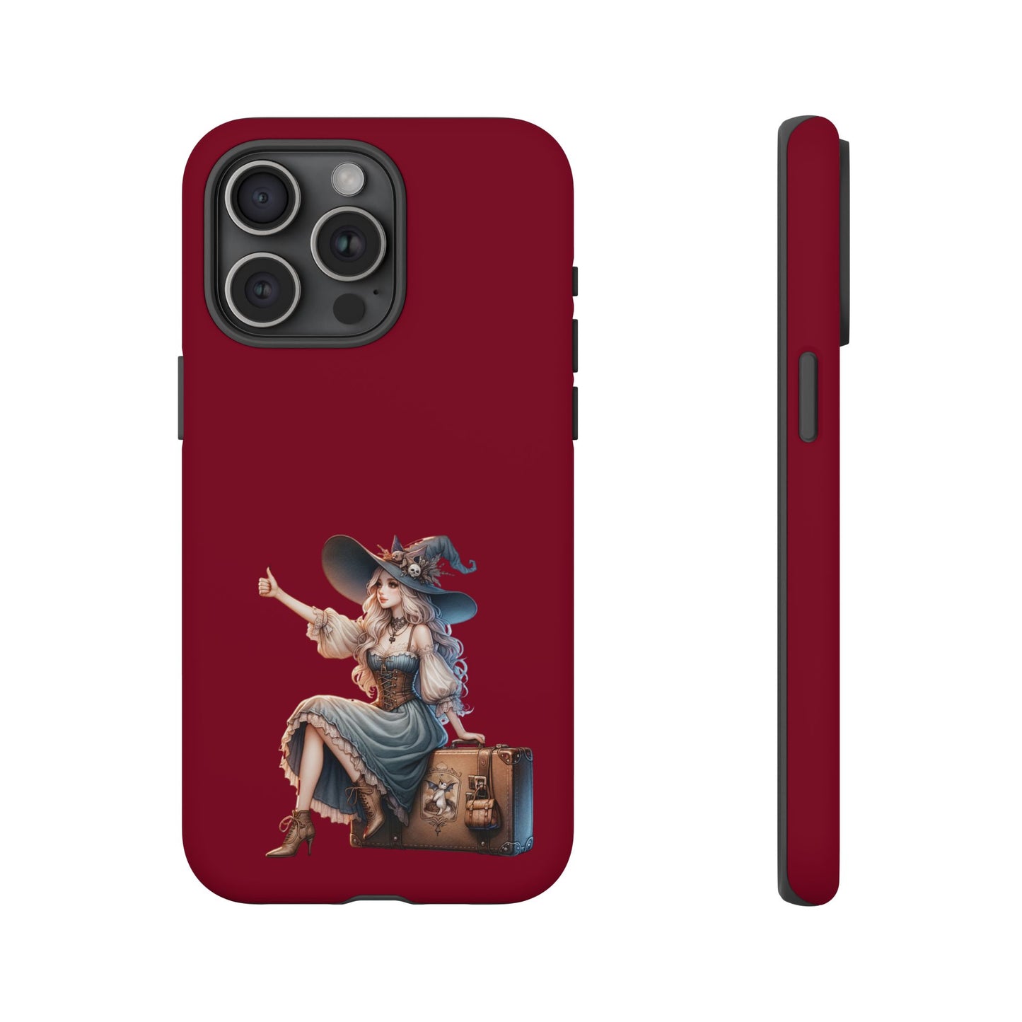 Witchy Phone Case - Magical, Durable - Halloween Gift, Cosplay Accessory, Cute Witch Design