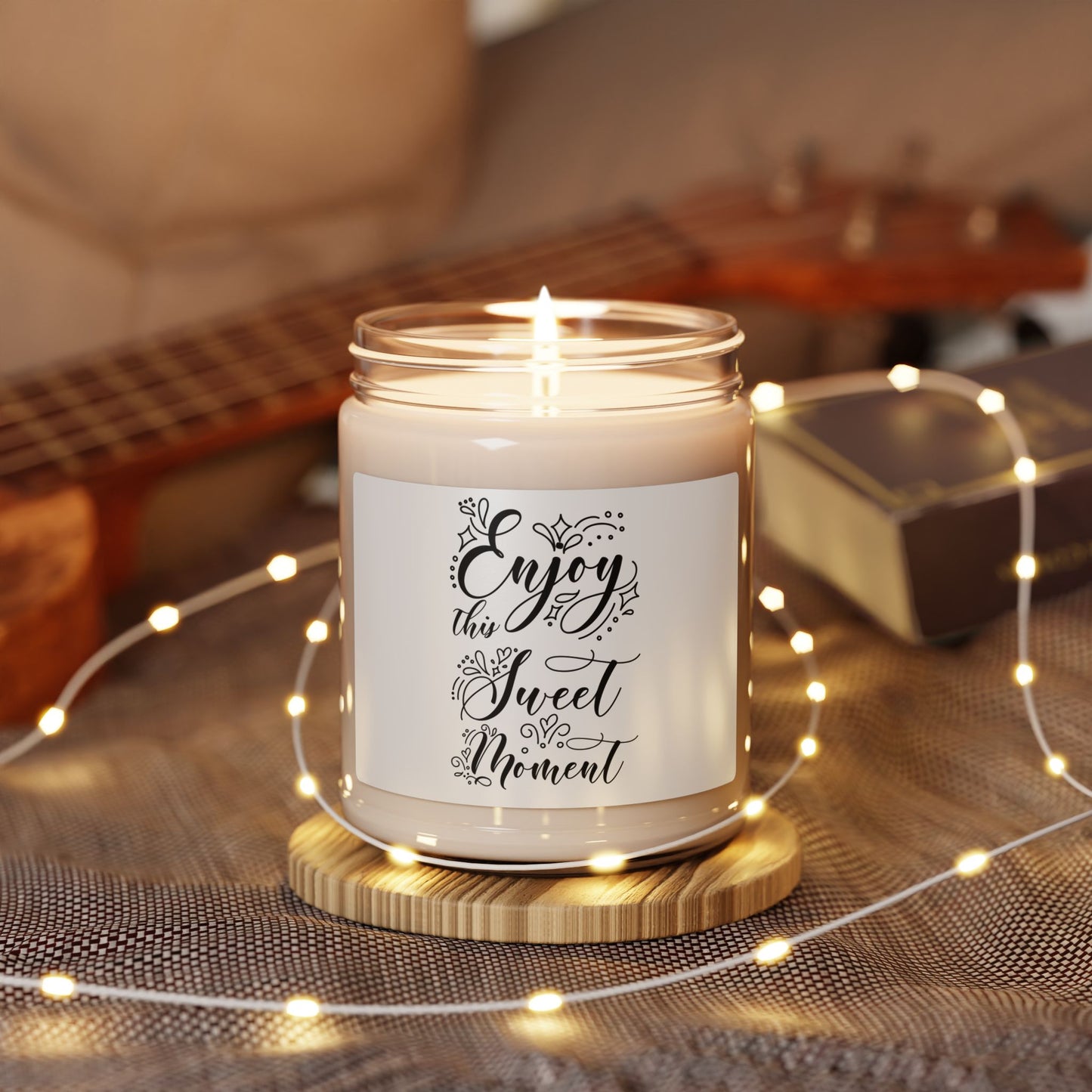 Enjoy This Sweet Moment Scented Soy Candle — 9 oz Relaxing Home Fragrance