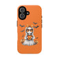 Halloween Ghost Phone Case, Cute Cat Ghost Case, Autumn Phone Cover, Spooky Season Gift, Trick or Treat Case