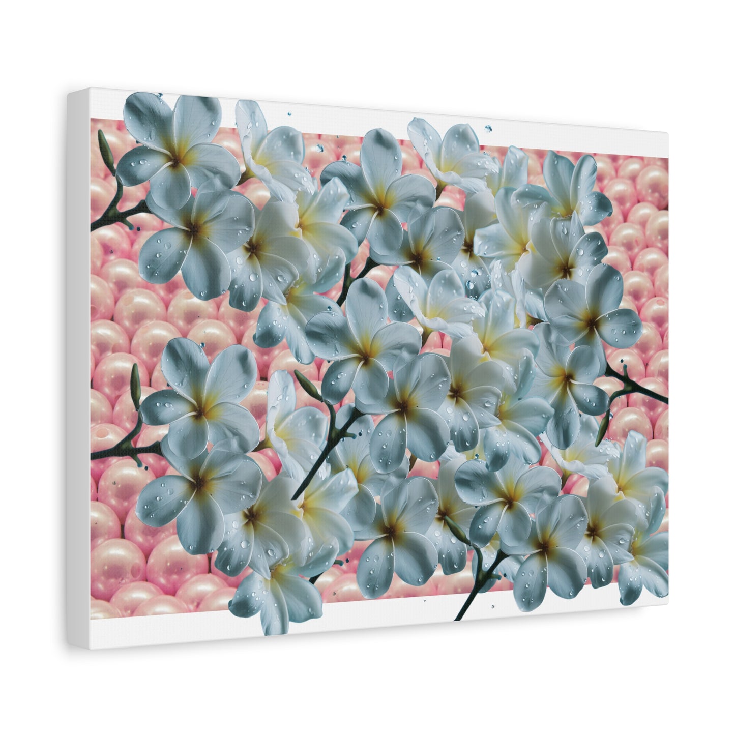 Floral Canvas Art Print - Elegant Home Decor, Botanical Wall Art, Gift for Her, Mother's Day Decoration, Vibrant Flower Artwork