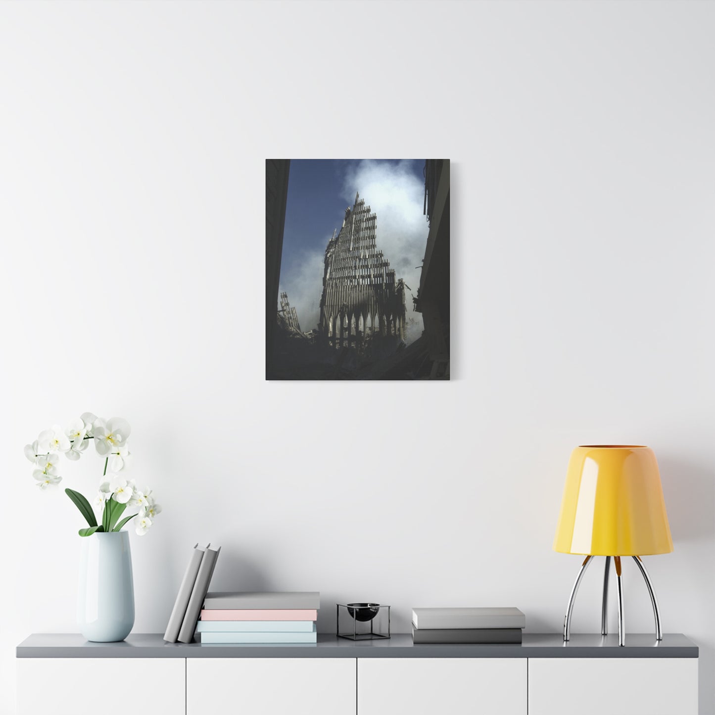 Matte Stretched Canvas - Ruined Cathedral Architectural Print