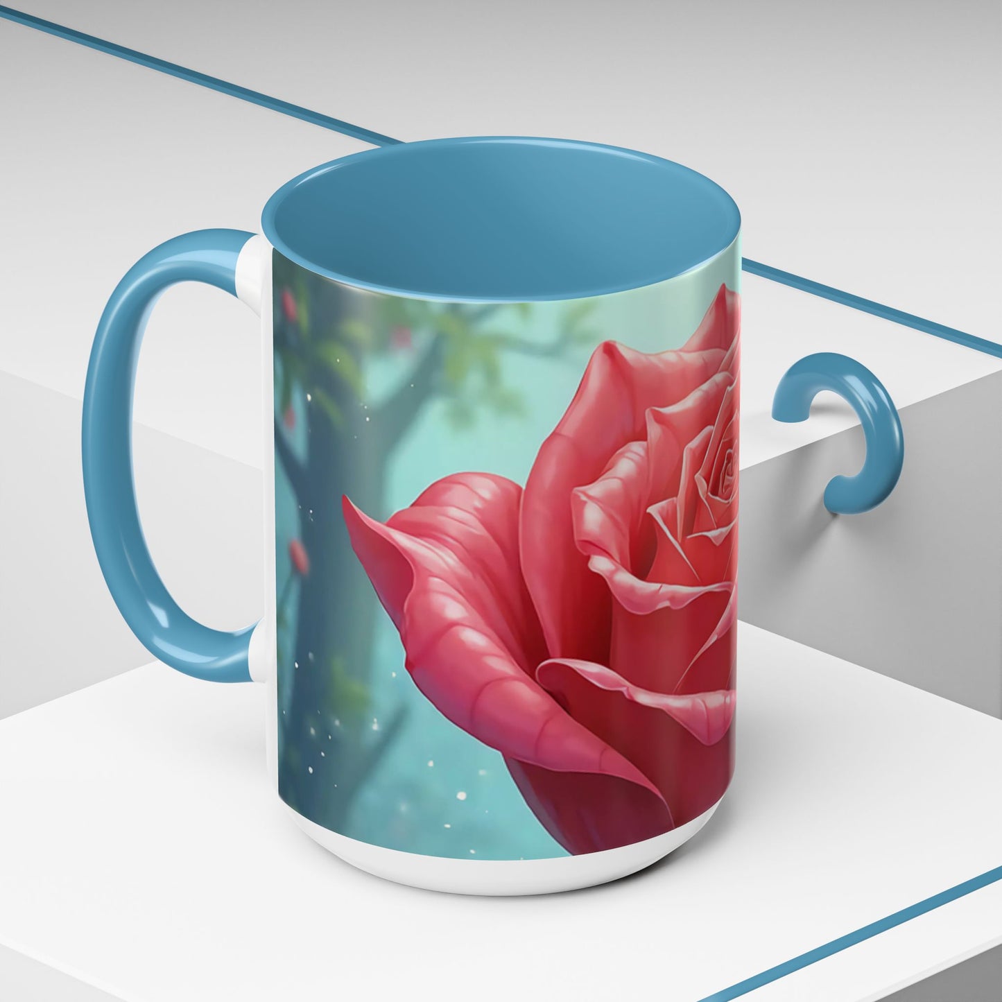 Elegant Rose Coffee Mug for Floral Lovers, Perfect Gift for Mother’s Day, Birthday, Home Decor, Garden Enthusiasts, Art Collectors