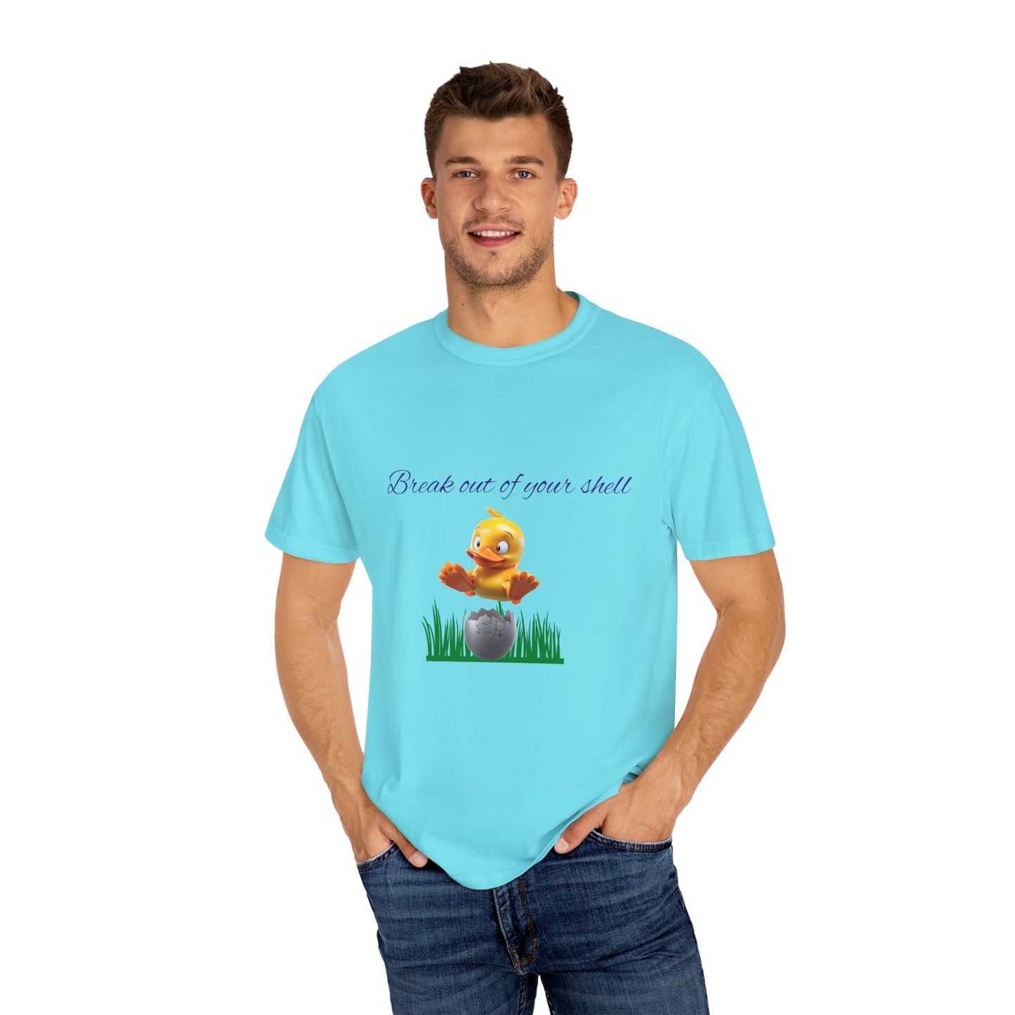 Egg-citing Garment-Dyed T-shirt: Perfect for Easter, Spring Celebrations
