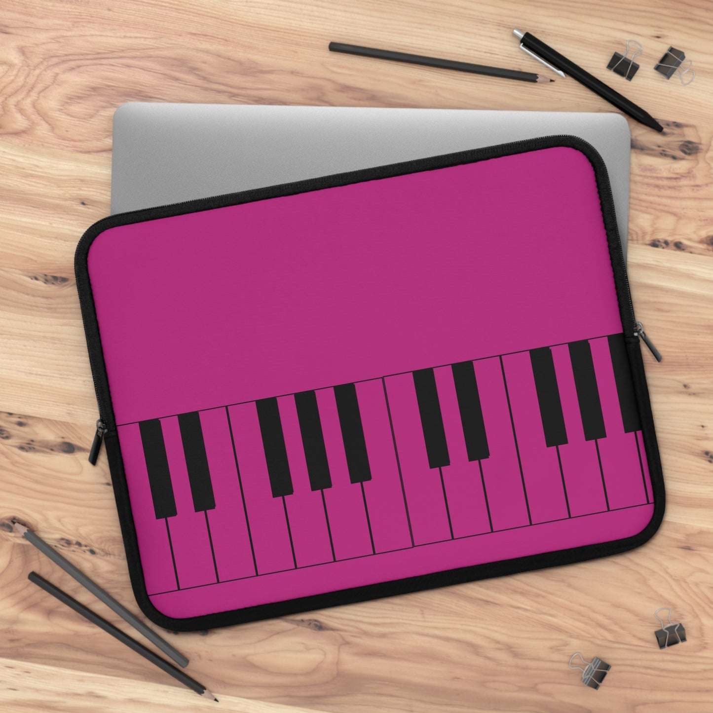 Piano Keys Laptop Sleeve | Music Lover's Case, Gifts for Musicians, Tech Accessories, Piano Decor, Stylish Computer Sleeves