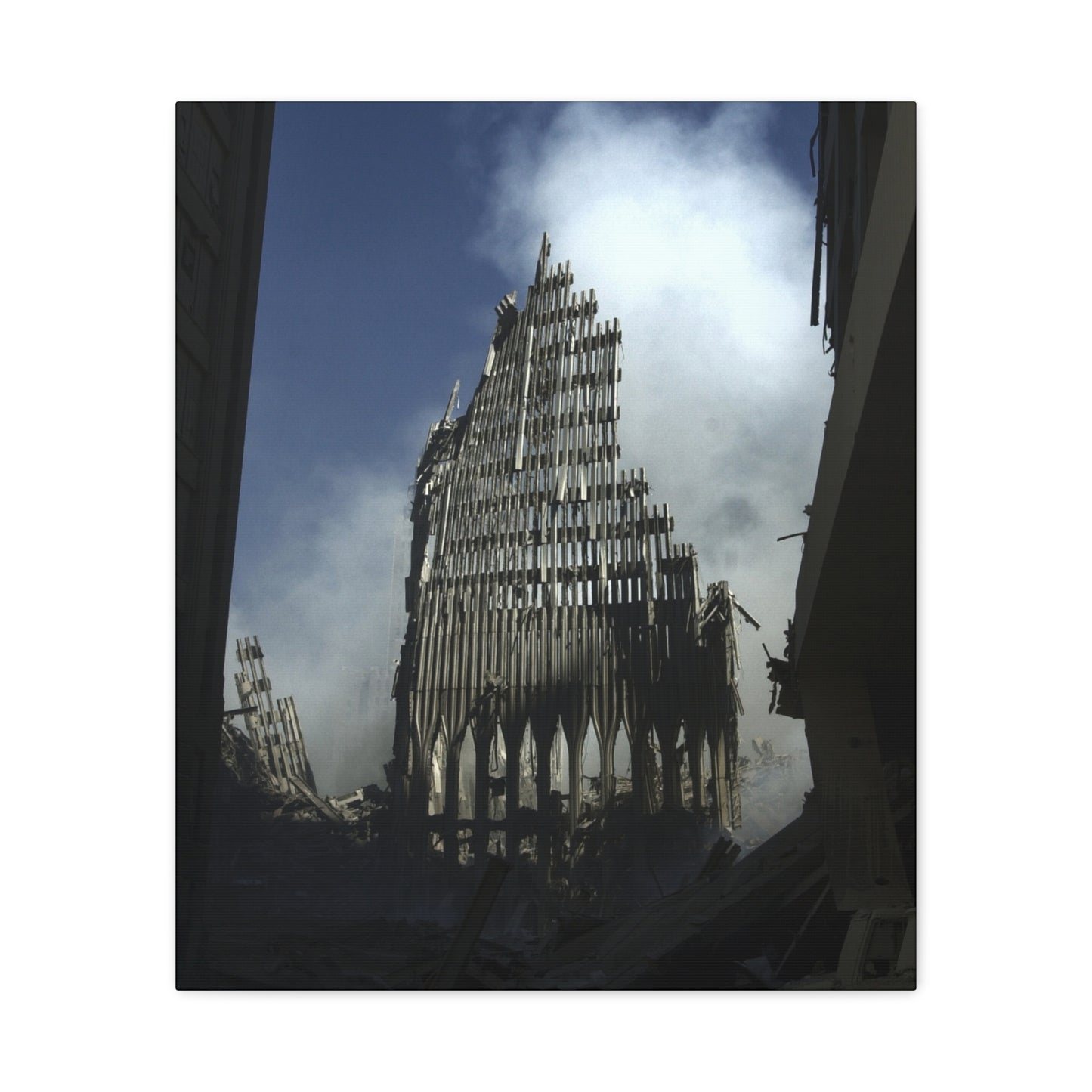 Matte Stretched Canvas - Ruined Cathedral Architectural Print