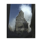 Matte Stretched Canvas - Ruined Cathedral Architectural Print