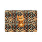 Leopard Print Pet Food Mat (12x18) — Stylish Non-Slip Feeding Placemat for Cats & Small Dogs