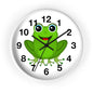 Frog Wall Clock - Whimsical Green Frog Design, Cute Home Decor, Kids Room, Animal Lover Gift, Fun Timepiece