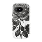 Elegant Floral Phone Case - Tough Cases, Black Rose Design, Floral Phone Cover, Stylish Phone Accessory, Gift for Her, Mother's Day