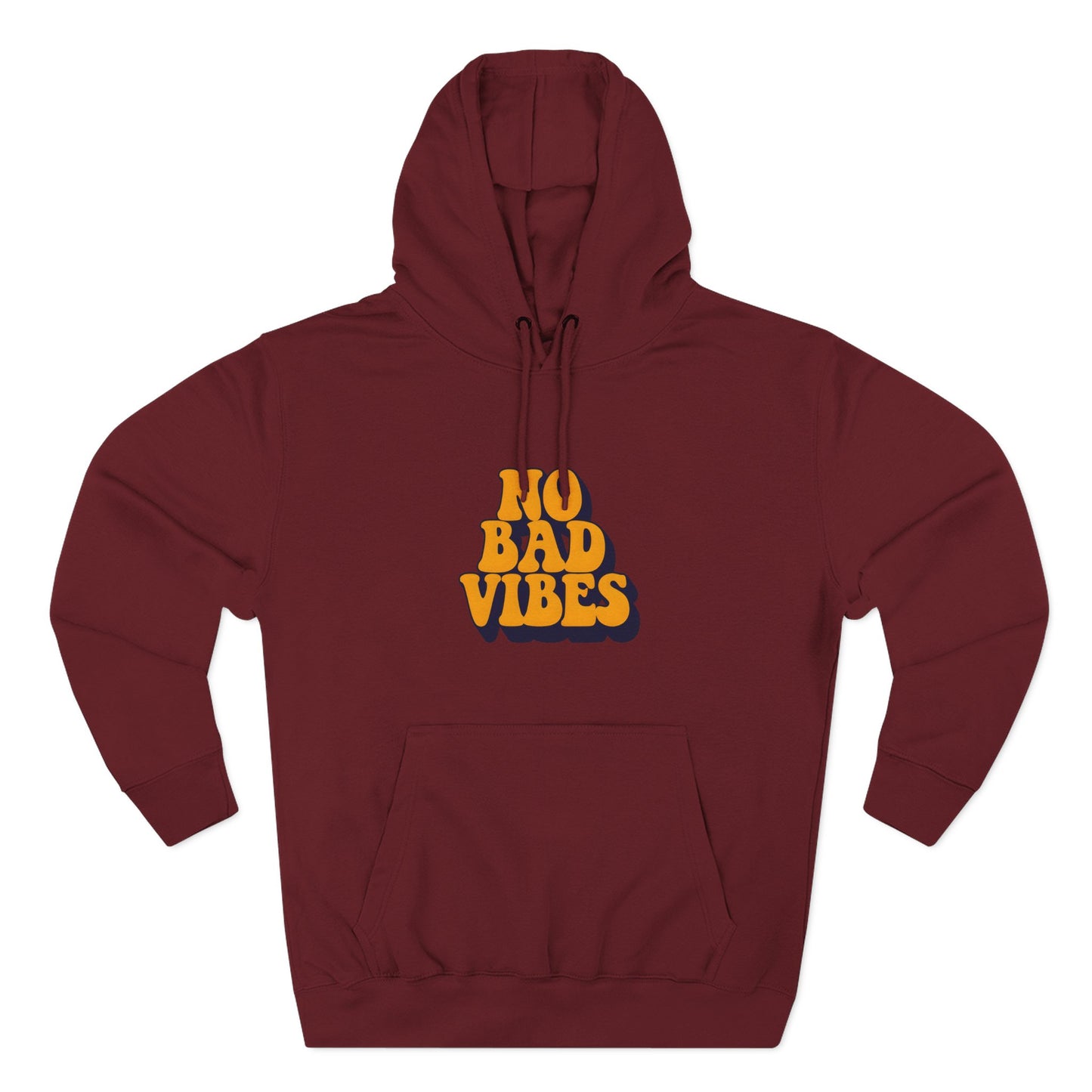 Good Vibes Only Fleece Hoodie for Positive Energy Lovers, Motivational Comfort, Chill Attire, Casual Wear, Gift for Friends