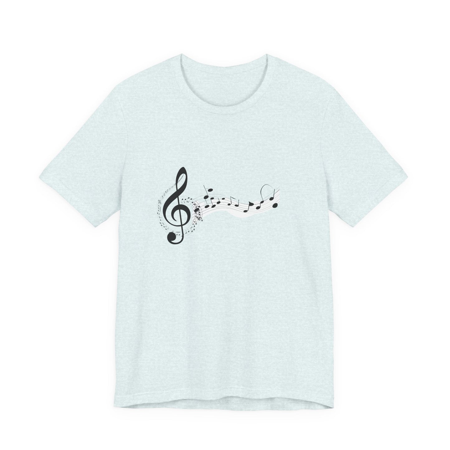 Musical Notes Short Sleeve Tee for Music Lovers