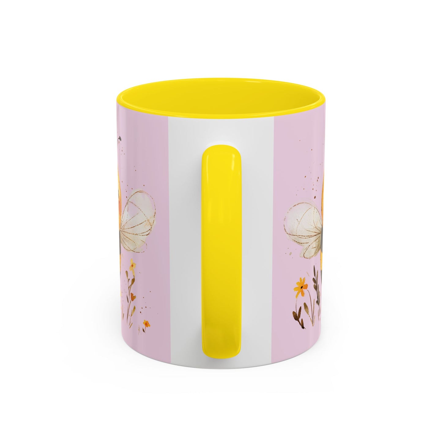 Cute Bee Accent Coffee Mug for Nature Lovers, Fun Bee Design, Gift for Friends, Bee Themed Kitchenware, Bee Lover's Mug