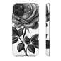 Elegant Floral Phone Case - Tough Cases, Black Rose Design, Floral Phone Cover, Stylish Phone Accessory, Gift for Her, Mother's Day