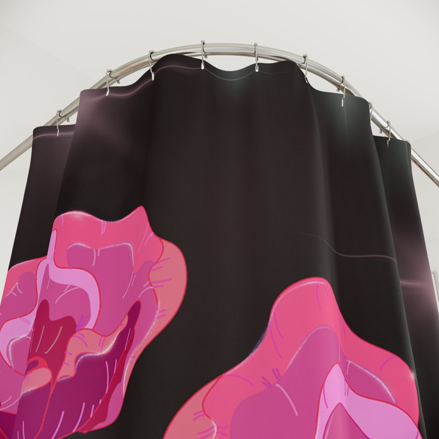 Floral Elegance Shower Curtain - Vibrant Pink Flower Design, Bathroom Decor, Gift for Her, Bathroom Accessories, Floral Home Decor