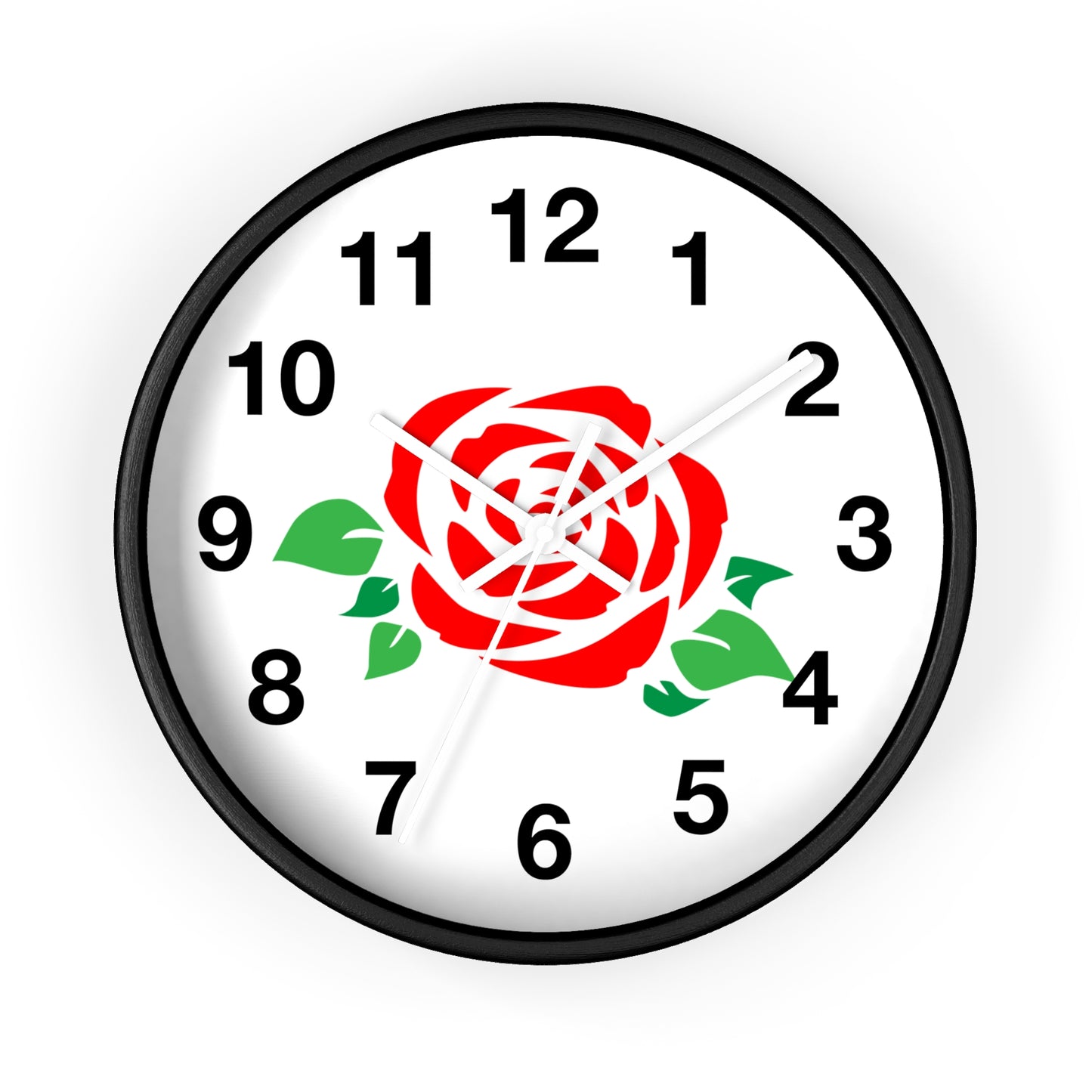 Rose Floral Wall Clock | Elegant Home Décor, Gift for Flower Lovers, Timeless Design, Spring Decor, Birthday Gift