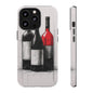 Wine Lover's Phone Case, Tough Phone Cover, Artistic Wine Design, Gift for Wine Enthusiasts, Customizable Case, Unique Wine Art