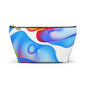 Vibrant Accessory Pouch, Colorful Makeup Bag, Artistic Travel Organizer, Fun Gift for Her, Modern Design Pouch