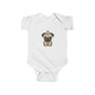 Cute Pug Infant Bodysuit, Baby Shower Gift, Newborn Outfit, Dog Lover Apparel, Funny Baby Clothes