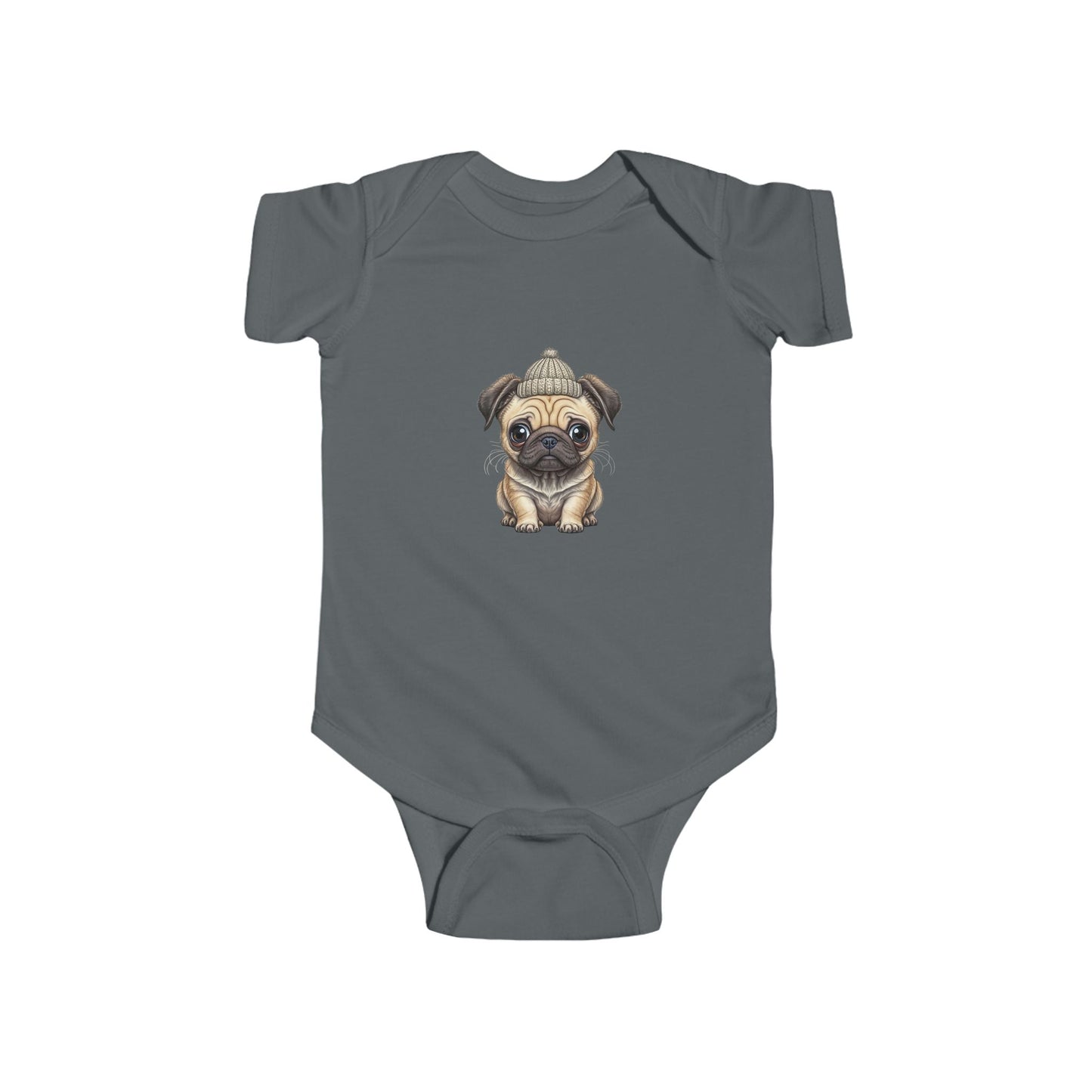 Cute Pug Infant Bodysuit, Baby Shower Gift, Newborn Outfit, Dog Lover Apparel, Funny Baby Clothes