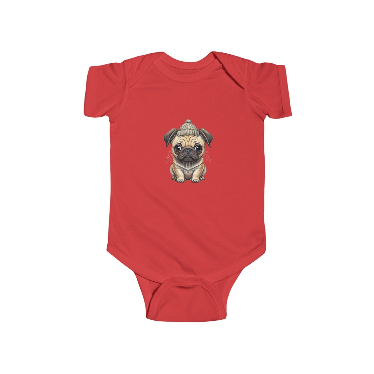 Cute Pug Infant Bodysuit, Baby Shower Gift, Newborn Outfit, Dog Lover Apparel, Funny Baby Clothes