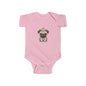 Cute Pug Infant Bodysuit, Baby Shower Gift, Newborn Outfit, Dog Lover Apparel, Funny Baby Clothes